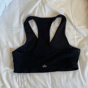 Black ALO yoga bra size large